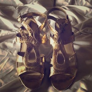 East 5th strappy heel